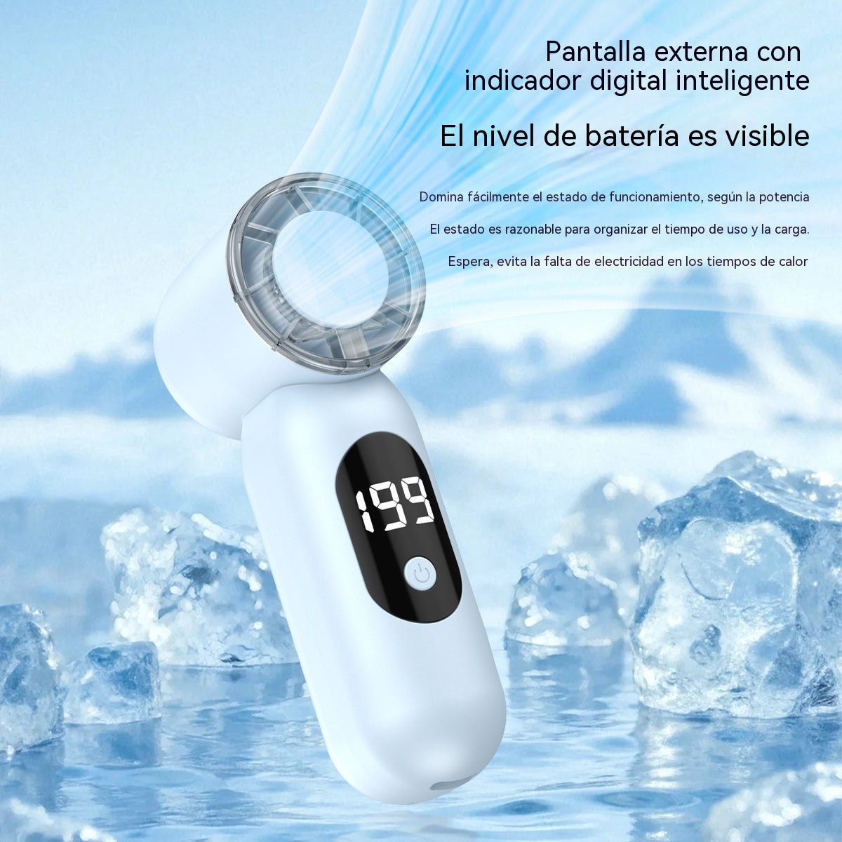 🍃🌀Nuevo ventilador portátil de mano, con gran potencia de aire y una agradable sensación de frescor