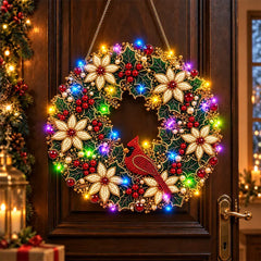 🎄✨ Kit DIY de Atrapaluz Navideño con Perlas y Diamantes | Adorno Colgante con Luces LED | Manualidades Creativas para Navidad 💎