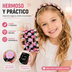 👑【5 piezas】Palitos, pinzas y cintas trenzadas para niñas