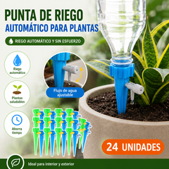 🌺【24 piezas】🌹🍂Sistema de riego por goteo automático, ideal para plantar flores, perfecto para jardines y plantas en macetas.