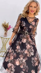 🌸💥【S-5XL】Nuevo vestido estampado elegante