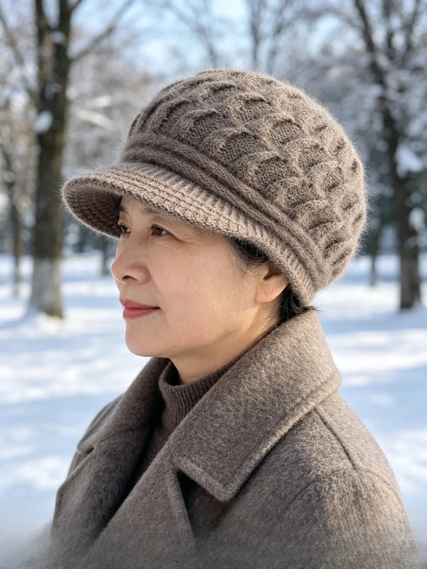 🎁❤️Gorro de punto cómodo con visera