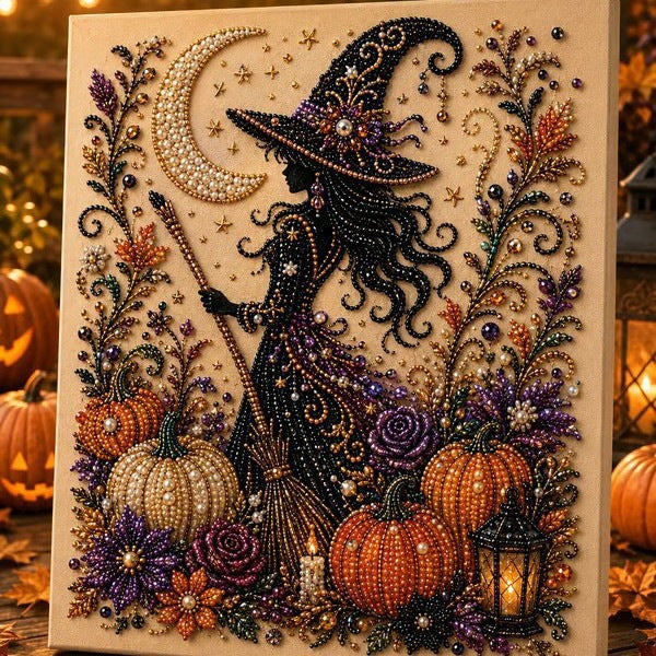 👻✨ Kit de manualidades de arte con perlas para Halloween: transforma pequeñas perlas en magia espeluznante y adorable.