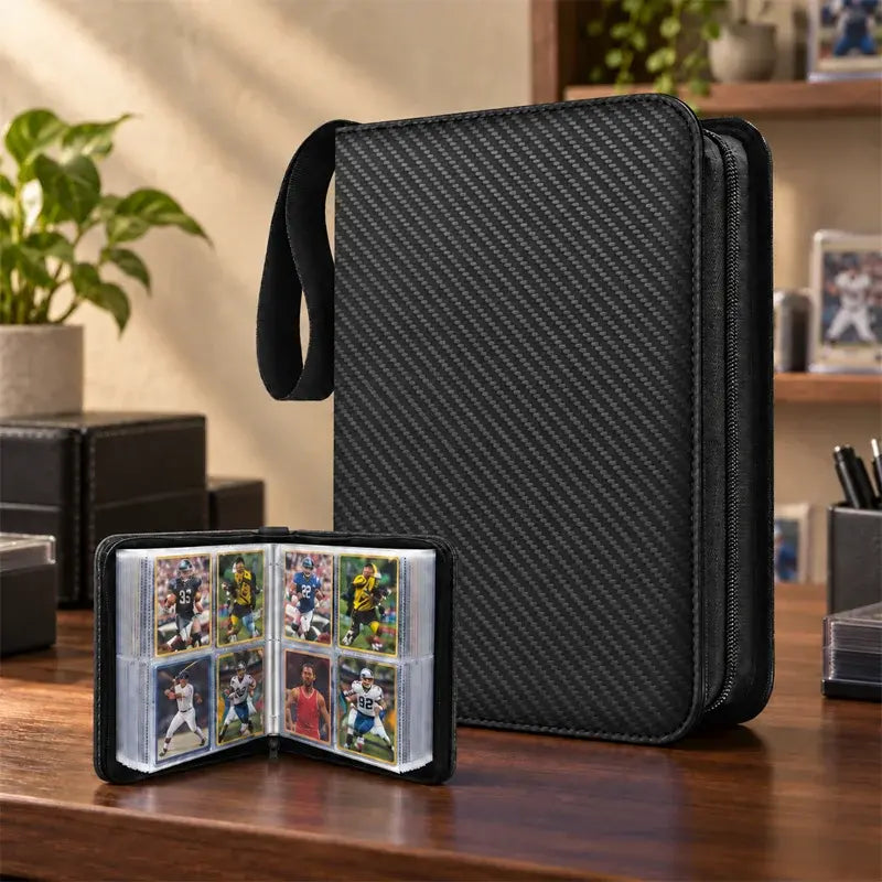 📸✨ Álbum de Tarjetas Coleccionables con Cremallera | Estuche Portátil de Hojas Sueltas para Fotos y Tarjetas | Organizador de Recuerdos 🎴