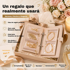 🔥Elegante bolsa portátil para guardar joyas con estampado a cuadros