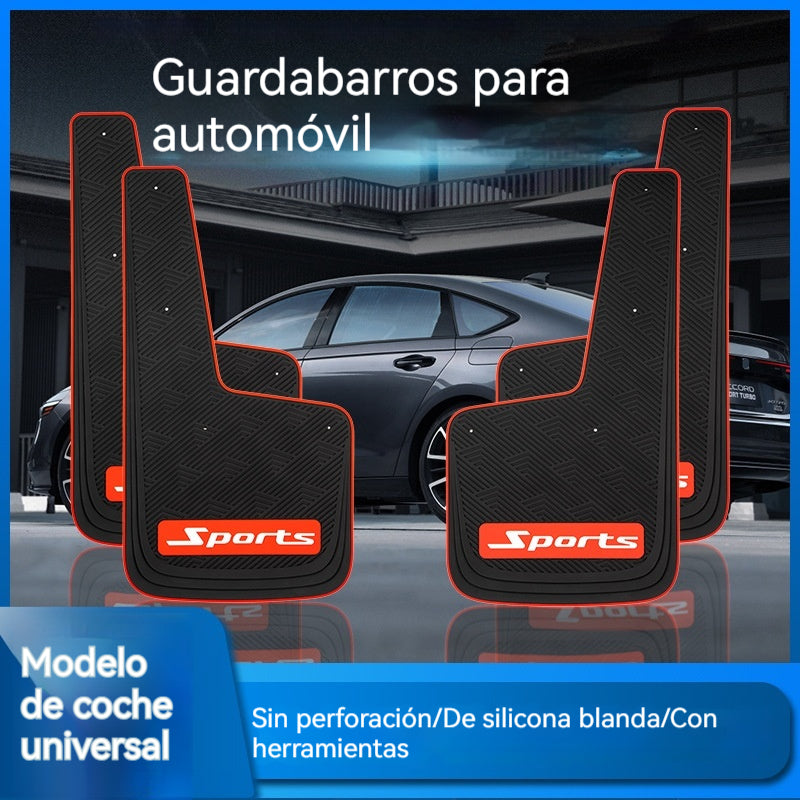 🚗【1 juego 29 euros】Guardabarros para neumáticos de coche, guardabarros antisalpicaduras (aptos para todos los modelos)