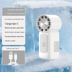 ☀️¡Imprescindible para el verano! Mini ventilador portátil ligero, de alta velocidad y larga vida útil. 🔋Compatible con carga USB.