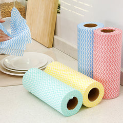 4 artículos 28€【Cuatro rollos pueden durar más de un año.】Rollo de paños de limpieza multiusos reutilizables