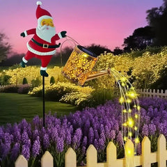 📢📢¡50% DE DESCUENTO! 🎅Luz solar de jardín de Papá Noel✨
