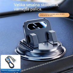 🎯 50 % POPUSTA NA VSE! Vrtljivo držalo za telefon – varna pritrditev na armaturno ploščo, guma z visokim oprijemom 🧭🔄 【Zagotovljena kakovost】