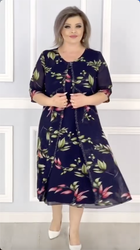 📢💥【S-5XL】2025 nuevo vestido de moda de talla grande