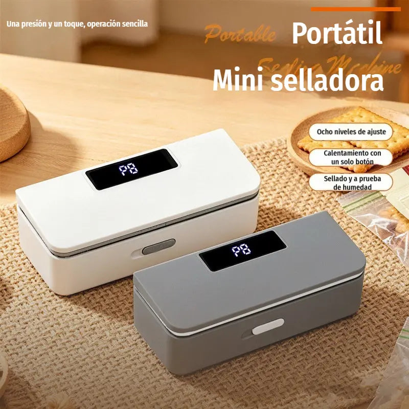 ⏰ ¡50% de descuento! ⚡✨ Sellador de Bolsas Multiusos | USB-C Recargable, 8 Ajustes de Calor y Almacén Magnético, Apto para todo tipo de bolsas 🥗