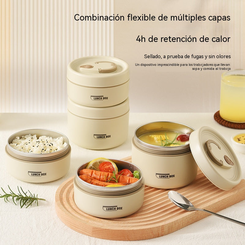 🎁 Juego de 3 recipientes térmicos + Bolsa térmica de regalo🔥 ¡OFERTA ESPECIAL 49% DE DESCUENTO! 🔥🍲 Set de Recipientes Térmicos Portátiles – Mantiene la Comida Caliente Hasta 6 Horas