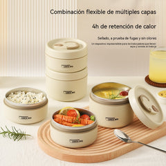 🎁 Juego de 3 recipientes térmicos + Bolsa térmica de regalo🔥 ¡OFERTA ESPECIAL 49% DE DESCUENTO! 🔥🍲 Set de Recipientes Térmicos Portátiles – Mantiene la Comida Caliente Hasta 6 Horas