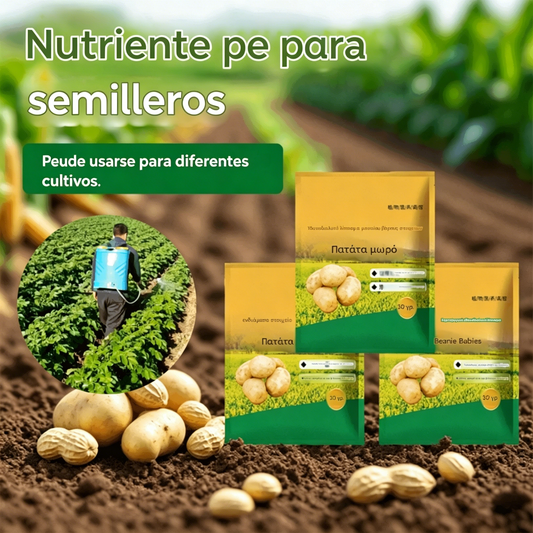 🔥【Compre 10 y obtenga 10 gratis】 Fertilizante foliar soluble "Patata Mágica"｜Para patatas, cacahuetes, batatas, rábanos, taro y cebollas – estimula las raíces y aumenta la producción