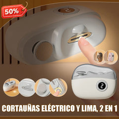 ✂️💅🔥 Lima de uñas eléctrica multifuncional, cortauñas eléctrico con protección antipellizcos
