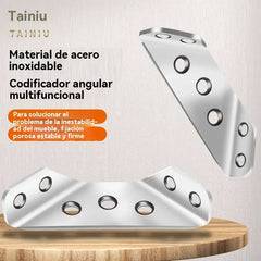🪑【20 unidades】🛠️Conector de esquina universal para muebles de acero inoxidable