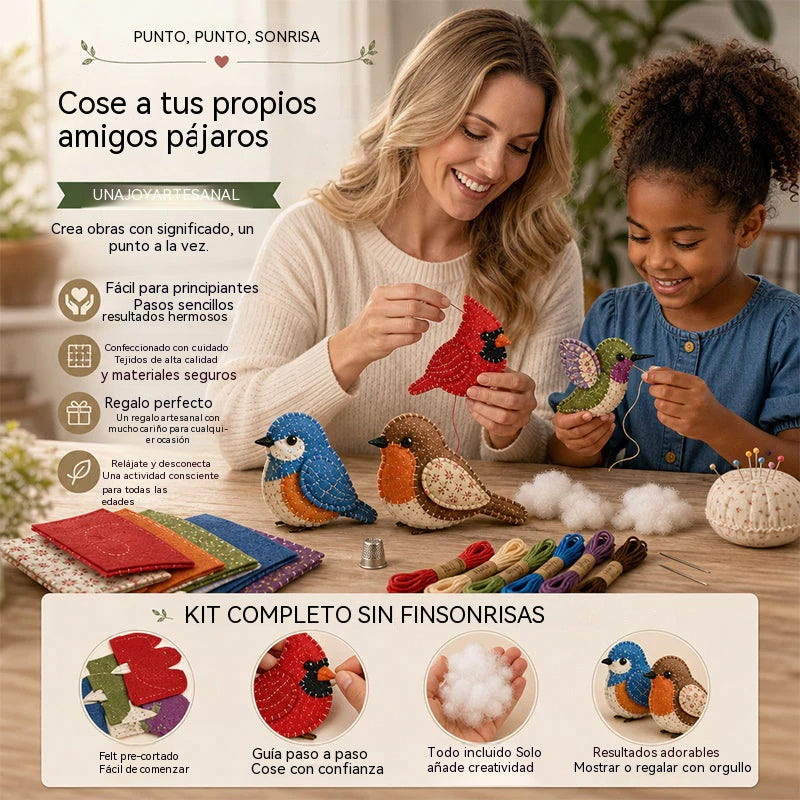 Kit de costura para hacer tú mismo🧵¡Desconéctate, relájate y crea tu propio amigo de bolsillo! ✨🧸