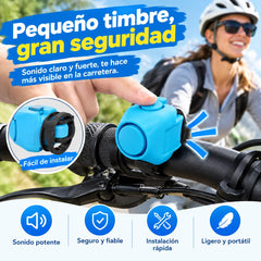 🚴‍♂️🔔 Bocina recargable para bicicleta con 5 modos de sonido