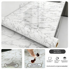🔥【60cm*10m】🛡️Pegatinas de cocina resistentes al aceite– Antigrasa, Resistente al Calor y Fácil de Limpiar