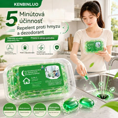 2 pakiranja (100 tablet) 👍Vodotopne kapsule za odstranjevanje vonjav iz odtokov - popolna rešitev za preprečevanje širjenja vonjav v kopalnicah in kuhinjah.