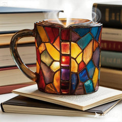 【30%OFF】📚 Taza de café pintada en 3D con forma de libro.