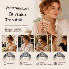 🔥【Kupite enega, enega dobite brezplačno】✨ Eleganten koktajl prstan s kubičnim cirkonijem: bleščeč dizajn za popestritev posebnih trenutkov.