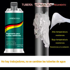 【Juego de 3 piezas】🔥¡50% de descuento por tiempo limitado! 🛠️Pegamento reparador de metal AB de alta resistencia