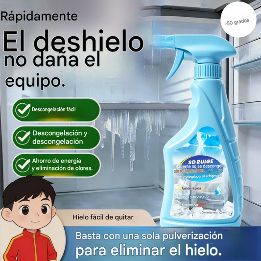 🔥🎖️【2 botellas 28 €】❄️Spray descongelante y quitahielos para refrigerador