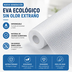 [45*300cm] 26 euros🧊🛡️ Protectores impermeables para estantes de refrigerador — Antideslizantes, fáciles de limpiar y aptos para contacto con alimentos — Mantén los estantes ordenados y frescos ✨