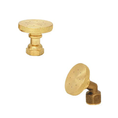💦【1 boquilla curva + 1 boquilla recta】Pulverizador de riego de latón ajustable, niebla fina con múltiples orificios, adecuado para riego de jardines, hogares y agricultura🌿✨
