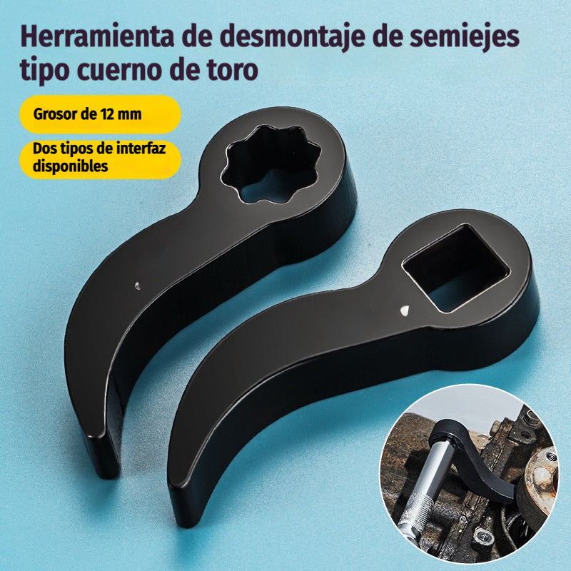 🔧【Cuadrado + dentado】Herramienta auxiliar de desmontaje de semiejes de alta dureza