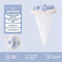 🌀6 kosov 22 EUR✨ Plavajoči filter za pralni stroj - Z vsakim pranjem ujame vlakna, lase in živalsko dlako 🧺