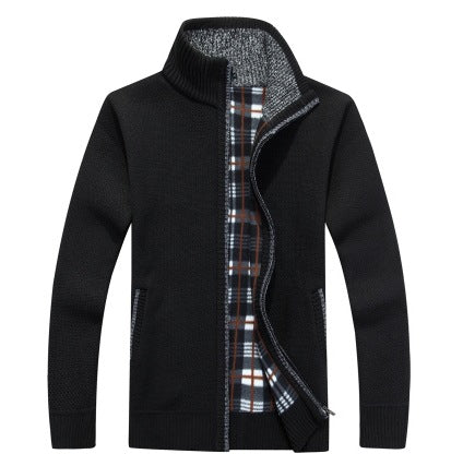 😎🧥【M-3XL】2025 Suéter suelto con cremallera de talla grande para hombre