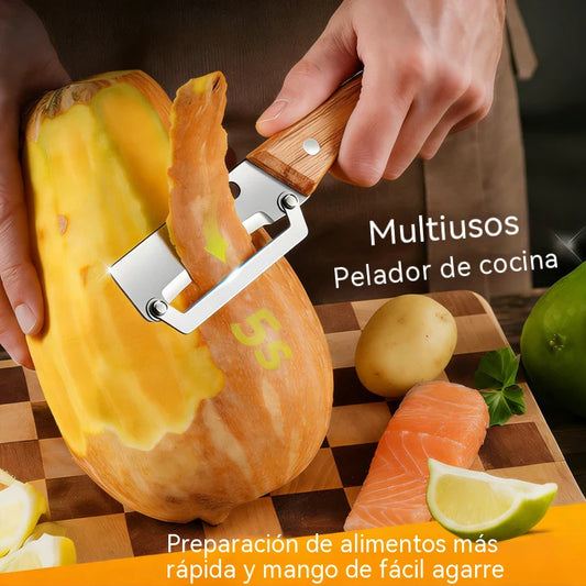 💥Compra uno y llévate otro gratis💥🔪Pelador multifuncional de acero inoxidable🧅