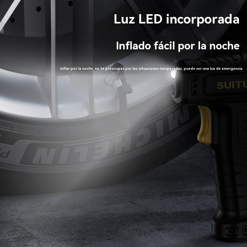 🚗🔥Inflador de neumáticos portátil inalámbrico multifuncional para coche con pantalla digital