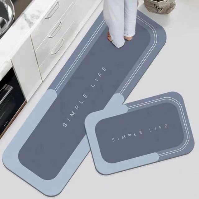 【1 juego de 2 piezas：40*60cm+40*120cm】💥Alfombra antideslizante y absorbente🦶