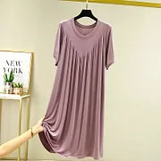 ⚡🔥ÚLTIMO DÍA 51% DE DESCUENTO 🔥Vestido de pijama de manga corta suave y cómodo