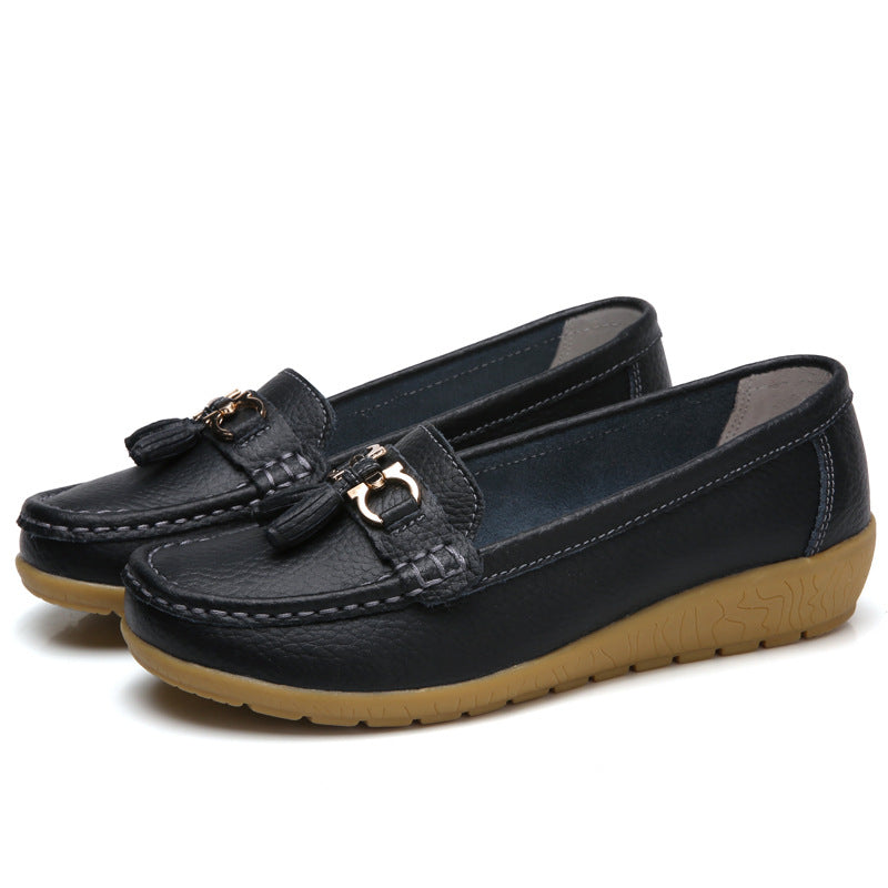 😍【35-44】 Nuevos zapatos de cuero de moda de otoño para mujer.