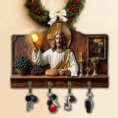 🎁30% OFF✝️Llavero multifuncional de madera con temática de comunión