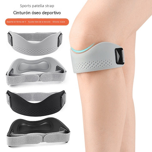 🏃🏃Rodillera deportiva con soporte rotuliano y ajuste bidireccional.