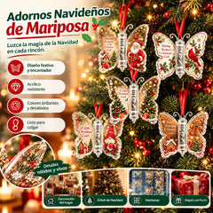 🔥5 piezas🔥Último día con 50% de descuento🎄Adorno de mariposa para regalo de Navidad en efectivo🦋 – Recuerdo navideño para guardar dinero en efectivo💵✨