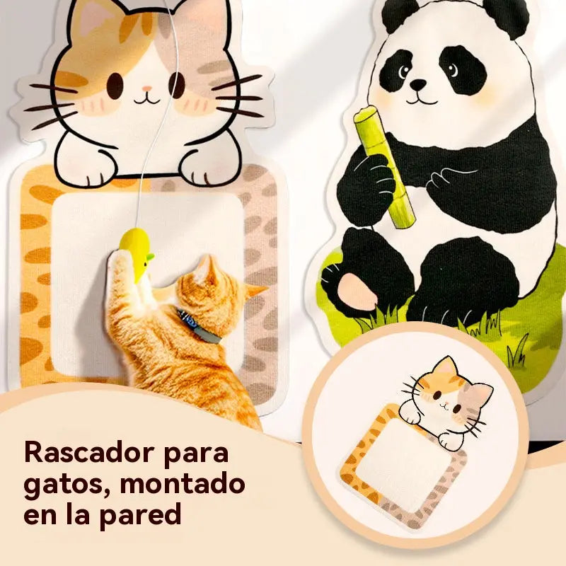 🏆【Producto más vendido】Rascador de pared para gatos, no requiere instalación, deja que tu gato libere sus emociones libremente.