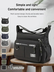 🔥🎒Bolso casual para hombre de gran capacidad, ligero e impermeable