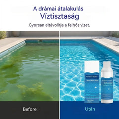 ⏰💦2 darab 8900 Ft🏊‍♂️ Medencetisztító folyadék – Kristálytiszta víz órák alatt, erőfeszítés nélkül ✨