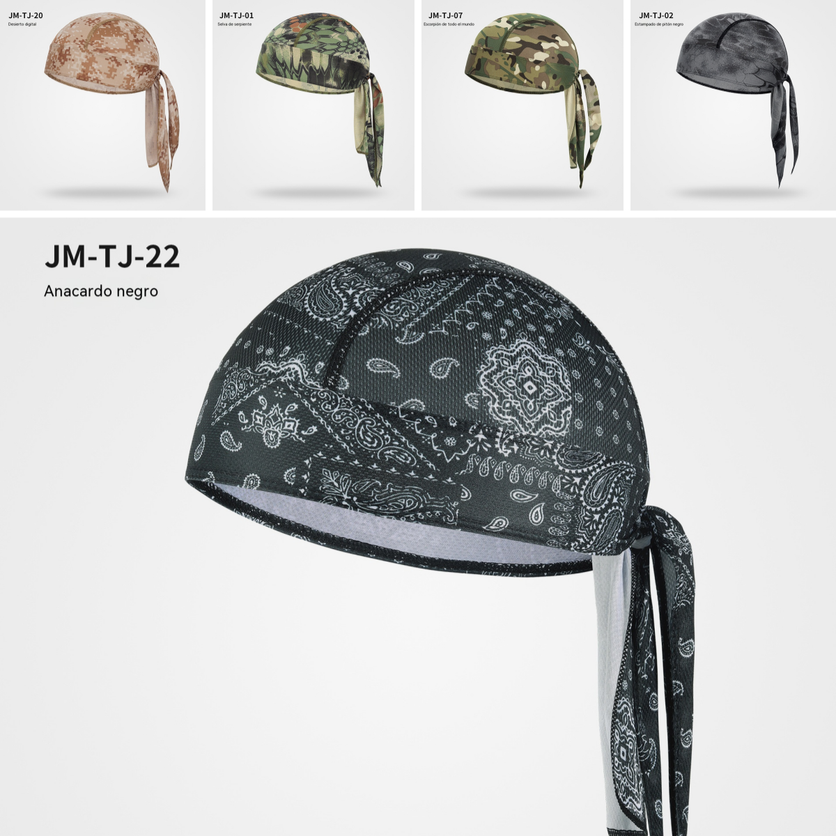 🏝【Paquete de gran valor – 5 piezas】🍃Elegante sombrero/pañuelo para la cabeza de estilo retro hecho de seda transpirable