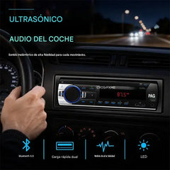 🎵 Radio para coche Bluetooth, sistema de audio para coche Supersonic: disfruta de un sonido inalámbrico de alta fidelidad en cada viaje.