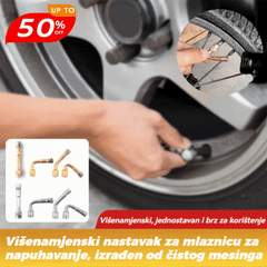 🔥2 seta: 45°+90°+135°🔥Višenamjenski nastavak za napuhavanje mlaznice od čistog mesinga