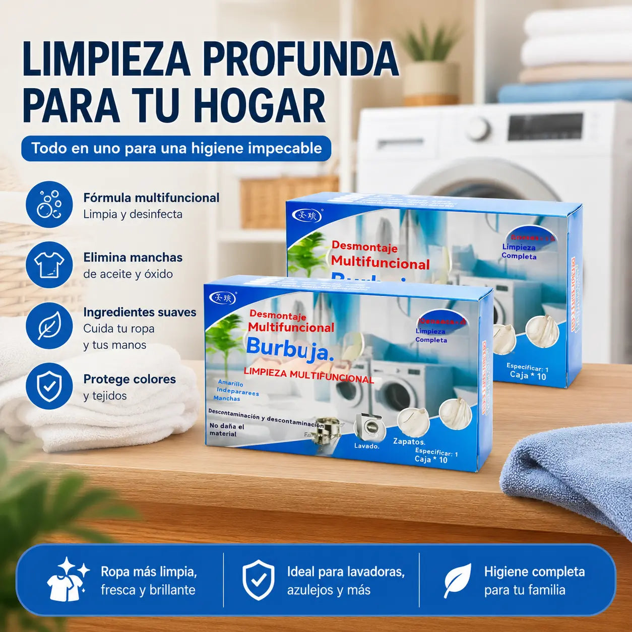 🎁【60 piezas】Quitamanchas universal