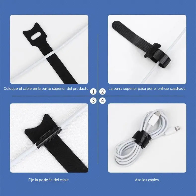 🔥【Paquete de 50】Bridas de velcro reutilizables para asegurar y almacenar artículos